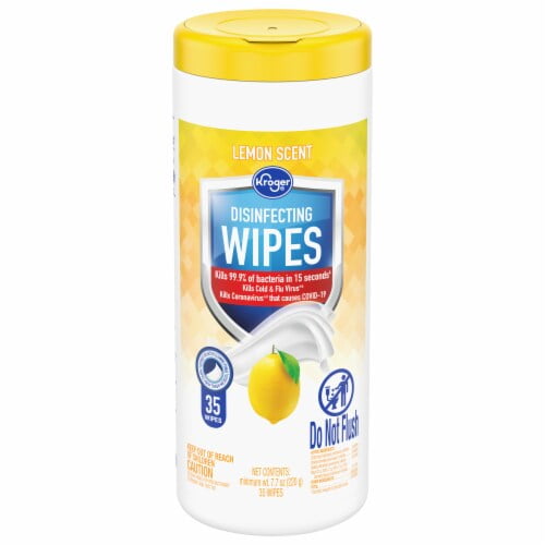 KR Disinfecting Wipes Lemon Scent 35 ct - Pack of 2