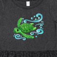 thumbnail image 4 of Inktastic Sea Turtle Swimming Girls Toddler Dress, 4 of 5
