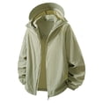 thumbnail image 5 of DYTTDG Men's Lightweight Sun Protection Hooded Jacket, Breathable Full Zip Windbreaker with Pockets for Hiking & Summer Outdoor Activities, 5 of 6