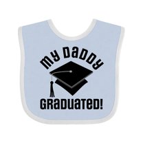 Inktastic My Daddy Graduated College Graduate Boys or Girls Baby Bib