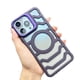 thumbnail image 1 of Funda de fibra de carbono de marco abierto para iPhone. Flujo de aire mejorado y disipación de calor magnética. Funda ligera y protectora con cubierta para cámara., 1 of 7