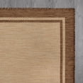 thumbnail image 5 of Outdoor Rug 6x9 Bordered Brown Modern Area Rugs For Indoor And Patios  Kitchen Hallway Mats Washable Porch Deck Outside Carpet (border Jute 6 X 9), 5 of 9