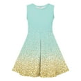 thumbnail image 4 of WRKEKC Girls Summer Dress, Girls Casual Dress, Girls' Summer Sequin Stars Dot Sleeveless Round Neck Mid Size Waist Cinched Dress 13 Years, 4 of 7