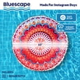 thumbnail image 4 of Bluescape 60” Towel Float – Large Round Inflatable Pool Raft with Plush Towel Top for Extra Comfort, 4 of 7