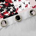 thumbnail image 4 of Homewish Wild Moose Deer Black Out Curtains,Jungla Animal Curtains Pack of 2 (42x63 Each),Red Black Bedroom Curtains For Boys Kids,Super Cozy Room Decor, 4 of 6