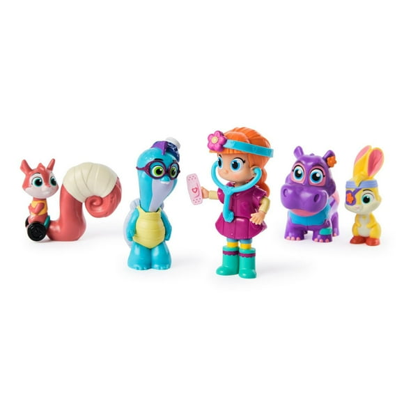 Vida the Vet, Check Up & Care Friendship Pack with 5 Action Figures, Stethoscope, Headlamp, & Sticker Sheets, Kids Toys for Girls & Boys Ages 3 and up, Check Up & Care Friendship