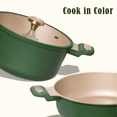 thumbnail image 6 of Carote 5 QT Stock Pot with Lid, Nonstick Soup Pot, Induction Compatible, Easy to Clean, Green, 6 of 7