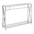 thumbnail image 2 of Convenience Concepts Table Console Oxford Chrome, 2 of 2