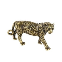 Solid Brass Tiger Figurine Statue House Office Decoration Animal Figurines Decor