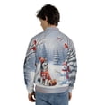thumbnail image 5 of Hello Winter Siberian Husky Football Snowman Welcome Snowy Morning All Over Print 3D Baseball Jacket Husky Dog Lover Gifts Bomber Jacket Softball - 01012, 5 of 6