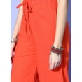 thumbnail image 3 of eloria Women Orange Ethnic Motifs Printed Pure Cotton Anarkali Kurta Set with Dupatta, 3 of 7