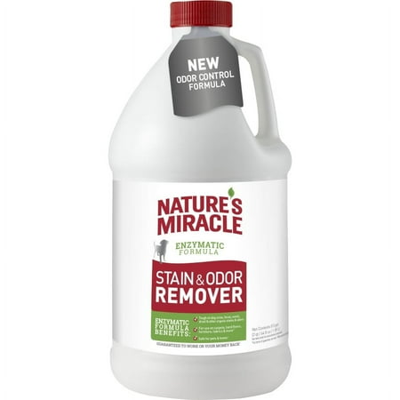 Nature's Miracle Dog Stain & Odor Remover with Enzymatic Formula Pour, 64 oz