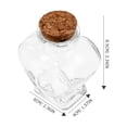 thumbnail image 4 of Botella de deseos, botella de vidrio transparente, recuerdos de boda, frasco en forma de corazón, frasco de vidrio con corcho, 4 of 8