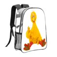 thumbnail image 1 of Big Bird Mochila transparente temática, resistente y duradera, bolsa see-through para trabajo, deporte, universidad y viaje, 31 × 43 cm, 1 of 6