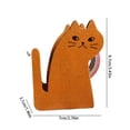 thumbnail image 3 of Adorable Cat Wooden Tape Dispenser Functional Desk Organizer with Metal Cutter Whimsical Office Decor Gift, 3 of 8