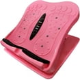 thumbnail image 1 of Reposapiés debajo del escritorio, reposapiés ajustable para viajes en avión, tabla inclinada para reposapiés elástico de pantorrilla con textura de masaje, reposapiés para oficina, hogar, escuela (rosa) brillar Electrónica, 1 of 5
