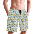 thumbnail image 6 of joogoo Men's Swim Trunks Lemons Bohomis Beach Shorts with Pockets S, 6 of 6