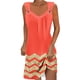 thumbnail image 1 of Vestido de Verano para Mujeres sin Mangas Estilo de Bolsillo con Cuello en V, Color Sólido Y Cómodo Vestido de Verano Casual, 1 of 5