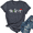 Dark Gray, variant on DEXIO Christmas T-Shirts for Women Merry and Bright Xmas Lights Graphic Shirts Holiday Short Sleeve Tops Red XXL