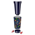 thumbnail image 2 of Mugzie 16-Ounce Tumbler Drink Cup with Removable Insulated Wetsuit Cover - Fly Fishing Lures, 2 of 4
