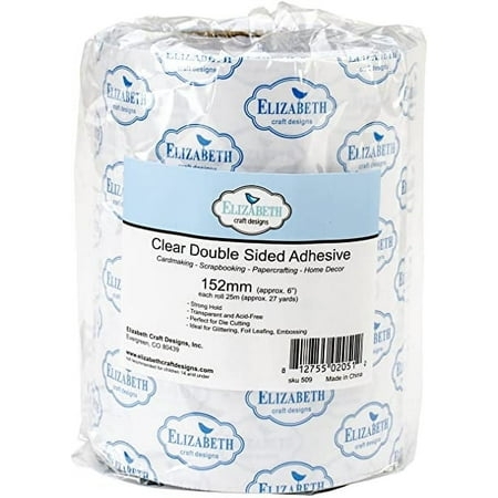 UPC: 0812755020512 | Elizabeth Craft Designs Clear Double-Sided Adhesive Roll  152mm/6-Inch by 27-Yard