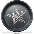 thumbnail image 2 of Candlestick Table Plate Metal Candle Holder Decorative Storage Tray Divination Accessory Astrology Moon Star Organizer, 2 of 5