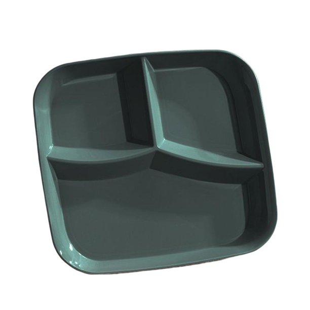 3 Cells Divided Plate Food Tray Microwave & Dishwasher Safe Dinnerware