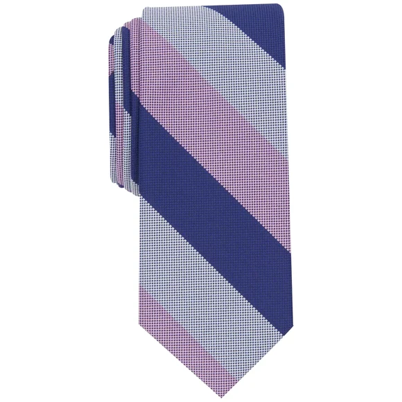 Bar Iii Cravate Skinny à Rayures Kelly pour Hommes, Rose