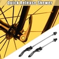 thumbnail image 2 of Unique Bargains 1 Pair Bike Bicycle Quick Release Axles Skewers Lever Front Rear Bike Axle Wheel Hub 113mm 173mm Black, 2 of 6