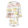 thumbnail image 5 of MEICHEN Plush Robes for Women Women's Long Nightgown with Pockets Up To The Ankle Hooded and Waisted Suitable for Home Use Women's Robes, 5 of 5