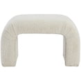 thumbnail image 3 of Meridian Furniture Niagara Cream Boucle Fabric Bench, 3 of 7