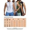 thumbnail image 4 of UKAP Mens Summer Tops Sleeveless Tank Muscle Shirts Loose Workout Vest Light Gray Star Network M, 4 of 4