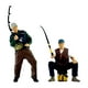 thumbnail image 1 of 2 piezas 1/64 escala figuras de pescador masculino figuras de pescadores fotos artes de la colección de micro paisaje pequeño modelos de colección de, 1 of 8