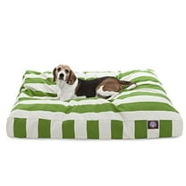 MajesticPet  36 x 44 in. Vertical Stripe Rectangle Pet Bed - Sage