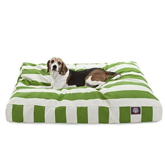 MajesticPet  36 x 44 in. Vertical Stripe Rectangle Pet Bed - Sage