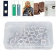 thumbnail image 1 of Grommet Tool Kit 100 Sets Grommet Setting Tool 12mm Metal Grommets Eyelets Punch Kit With Storage Box For Fabric Leather  Belt Shoe DIY, 1 of 8