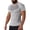 Silver, variant on WIZUTIZ Mens Workout Gym Muscle Shirts Short Sleeve Casual Basic Tee Shirt Summer Basic Lightweight Pullover Bodybuilding