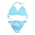 thumbnail image 2 of WREESH Women'S Hollow Shell Top With Hand-Woven Bikini Swimsuit, 2 of 9