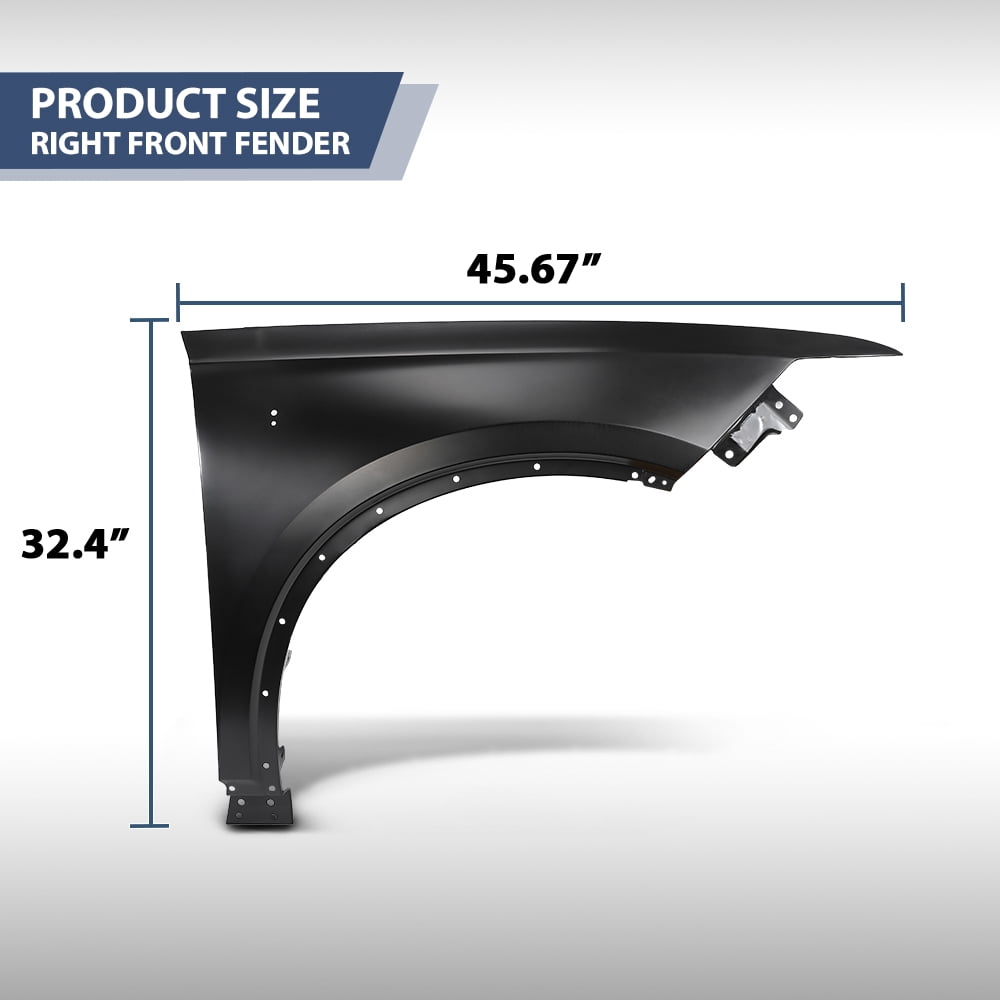 Fender Front Passenger Side 84596460 GM1241423 Fit For 2020-2025 Cadillac XT6