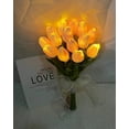 thumbnail image 6 of 15Pcs Tulip Artificial Flowers with LED Light, Real Touch Fake Tulips, Flower Lamp, Creative Gifts for Mom Girlfriend, Mother's Day Holiday Wedding Photography Aesthetic Home Decor, 6 of 6