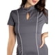 thumbnail image 4 of Jess por Meiko Vestido de Mujer Esculpido con Cuello en Llave y Cuello Mock Bodycon Maxi Dress M Gris Oscuro, 4 of 6