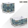 thumbnail image 3 of Storage Basket Foldable Open Organizers for Clothes Toys Books11.02x11.02x11.02in Blue Agate, 3 of 8
