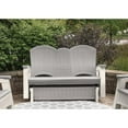 thumbnail image 4 of Suncast Adirondack Glider Chair with Console, Durable Resin & Steel, Outdoor Seating – Dove Gray, 4 of 7