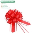 thumbnail image 7 of 12pcs Large Pull Bow 8.7 Inch Flower Bows for Wedding Baskets Red, 7 of 7