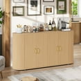 thumbnail image 2 of Garvee Buffet 63 Pouces avec Rangement, Buffet Moderne en Bois, Console Multimédia pour Salle à Manger, Salon, Entrée, 2 of 8