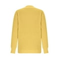 thumbnail image 5 of Women's Long Sleeve Sweatshirt Solid Color Pullover V-neck Sweater Casual Basic Fall Clothes Outfits Fashion Winter Clothing, 5 of 6