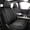 Black, variant on Custom Fit Car Seat Covers for Chevy Silverado 1500/2500HD/3500HD & GMC Sierra (2007-2025), Waterproof Faux Leather Automotive Cushion Protectors, All-Weather Protection & Non-Slip Backing