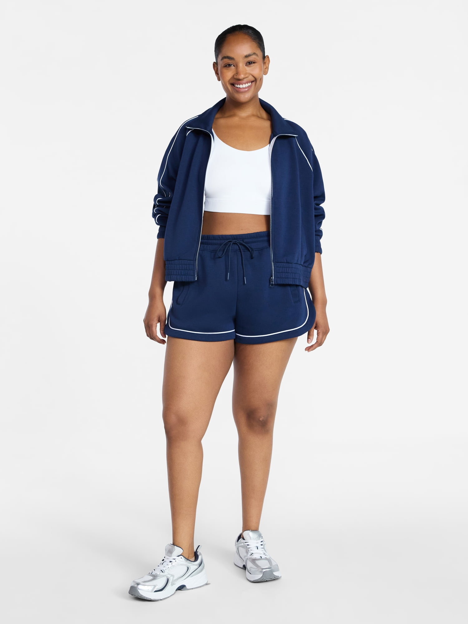 Avia Women's ScubaKnit Shorts, 3'' Inseam, Sizes XS-XXXL