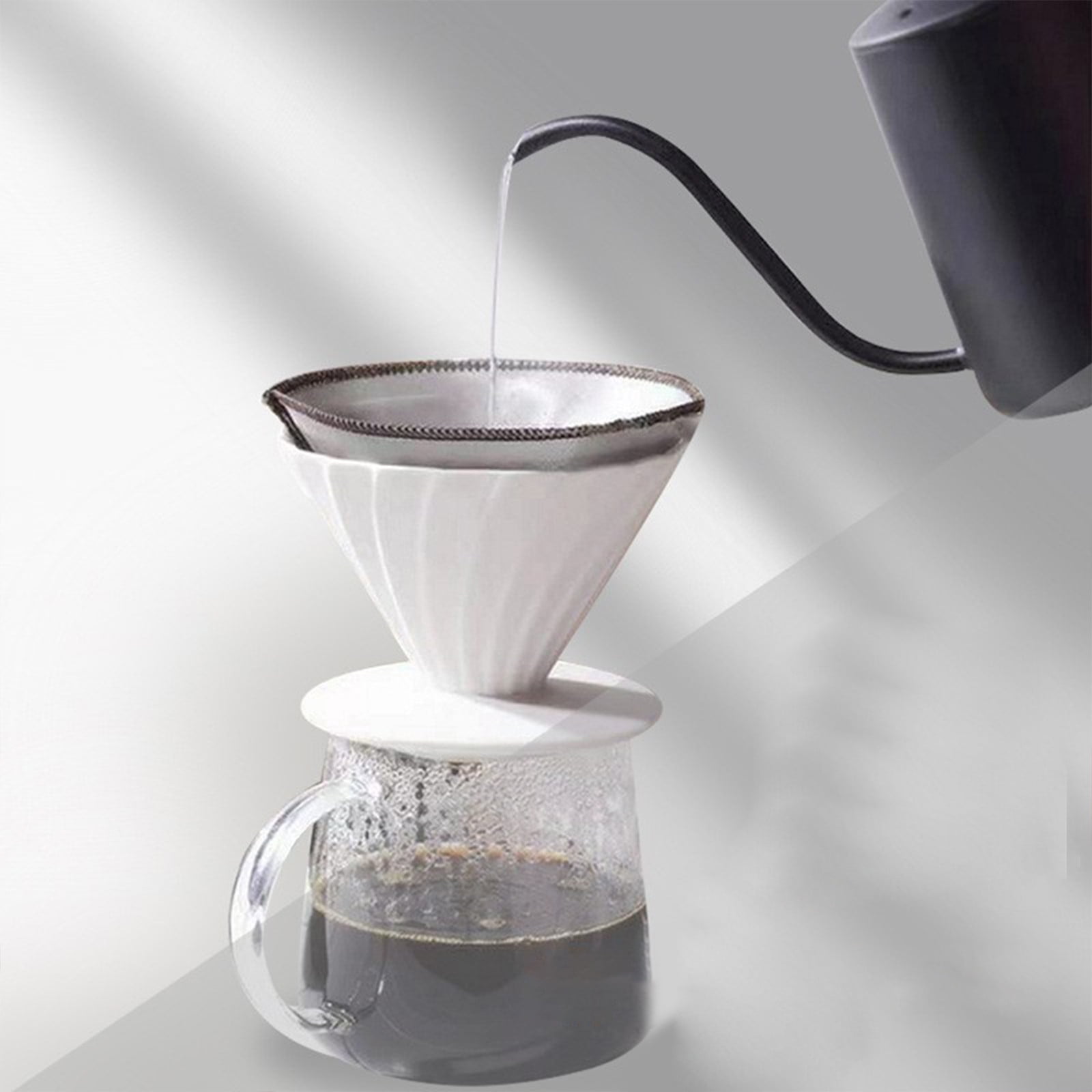 Filtre à Café Réutilisable En Inox - Pour Machine à Café, Facile à Nettoyer - 9