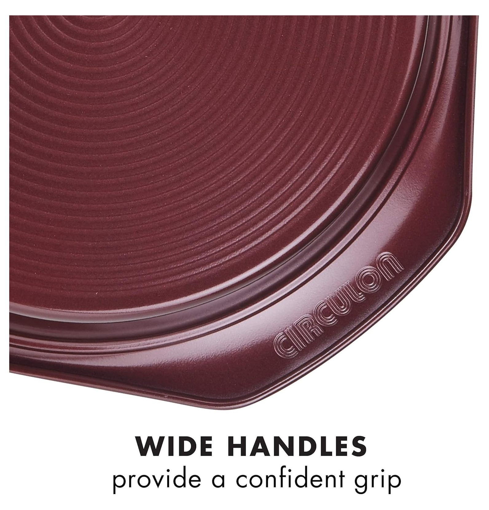 Nonstick Bakeware Set, Nonstick Cookie Sheet / Baking Sheet with Cooling Rack - 2 Piece, Merlot Red